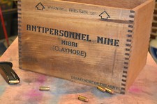 Vintage M18A1 Claymore Mine Crate Replica - For Man-cave, Prop, Decor, Storage picture