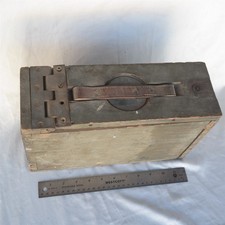 Vtg WW1 Wood Ammo Box Dovetail World War one (READ) picture