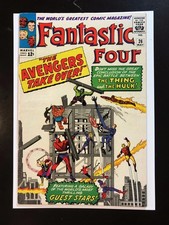 Fantastic Four #26. VG+ 4.5. The Avengers Take Over. Hulk vs Thing. 1964. picture