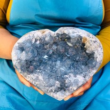 5 LB Large Natural Celestite Geode Crystal Cluster Healing Specimen 4475 picture