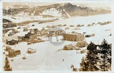 Hot Sulphur Springs CO Colorado Birdseye Town View 1933 RPPC Photo Postcard COPY picture