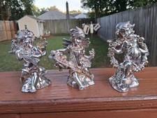 RARE VTG JUVENTO LOPEZ REYES MEXICAN 925 STERLING SILVER ELECTROFORM CHERUBS picture