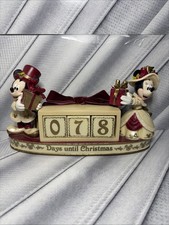 Disney Parks Mickey & Minnie Victorian Christmas Countdown Calendar Figurine picture